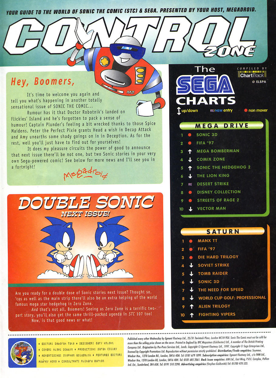Sonic - The Comic Issue No. 105 Page 1